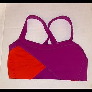 Lululemon magenta and red sports bra